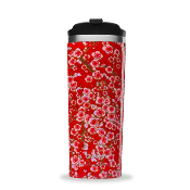 TRAVELMUG  ISOTHERME QWETCH FLEURS ROUGES