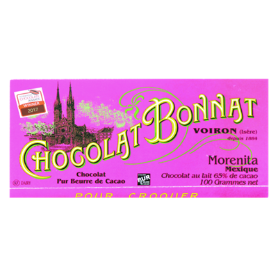 CHOCOLAT BONNAT AU LAIT MORENITA 65%