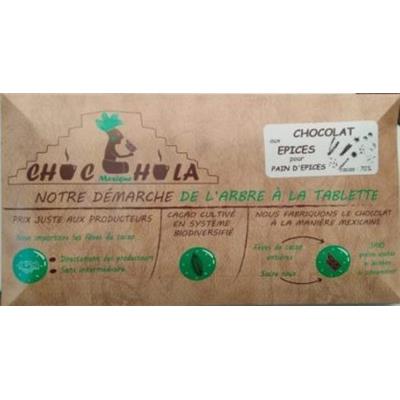 TABLETTE CHOC-HOLA NOIX COCO BIO 64%