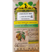 TABLETTE CHOC-HOLA NOIR NOIX COCO BIO 64%